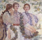 George Robert Lewis Trio oil painting on canvas